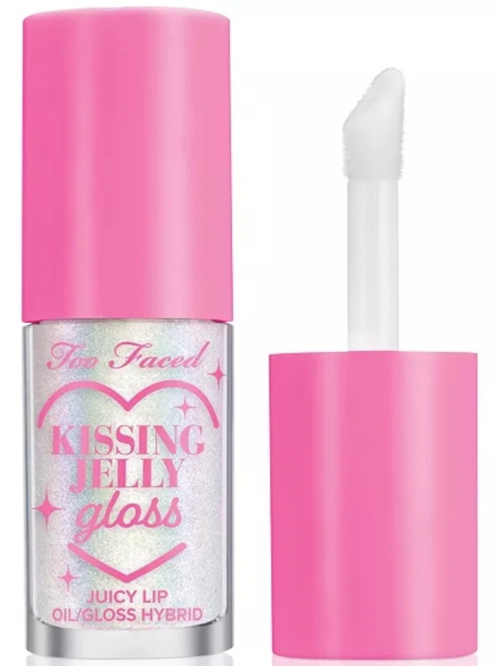 Too Faced Kissing Jelly Strawberry Frosting Gloss - Iridescent Pink Sparkle